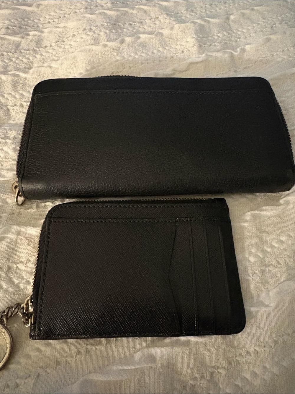 kate spade black leather zip wallet and card pouch set - Picture 3 of 3